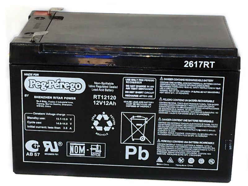 Peg-Pérego originální náhradní článek baterie 12V 12Ah 150Wh
