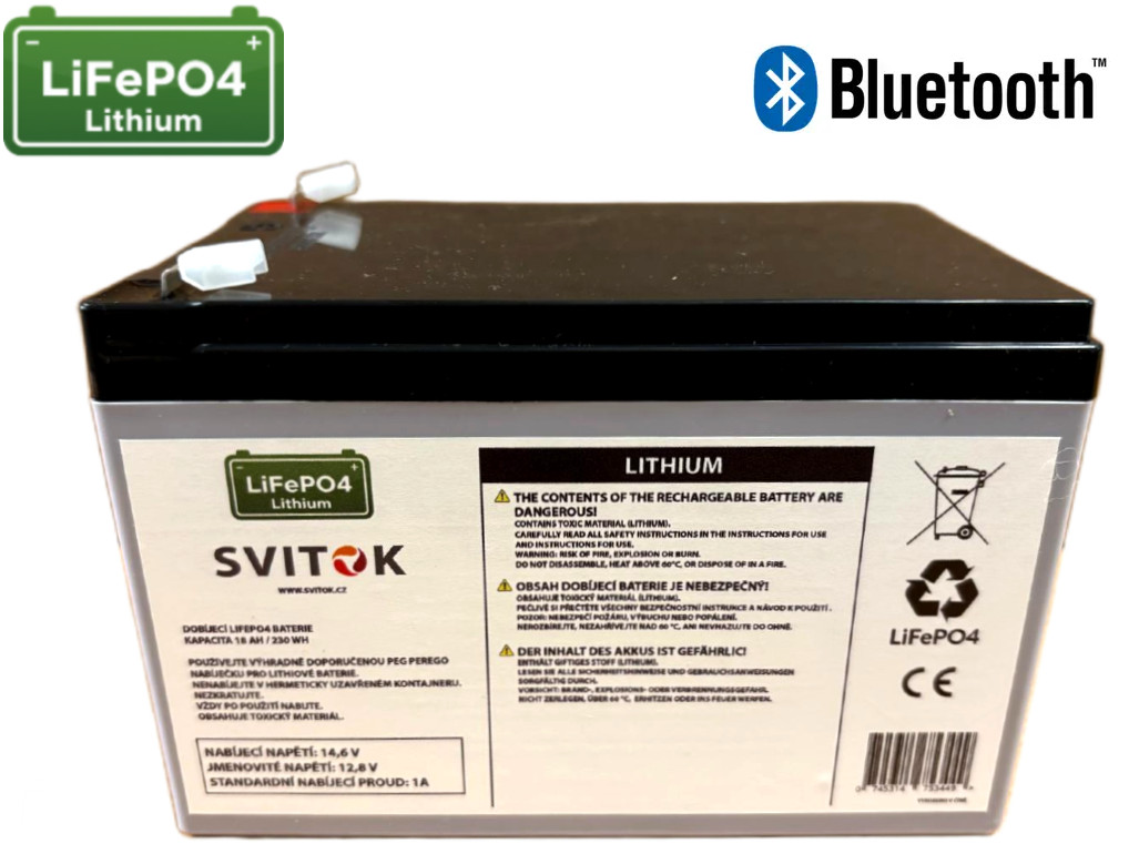 Náhradní článek baterie LiFePO4 12,8V 18Ah 230Wh